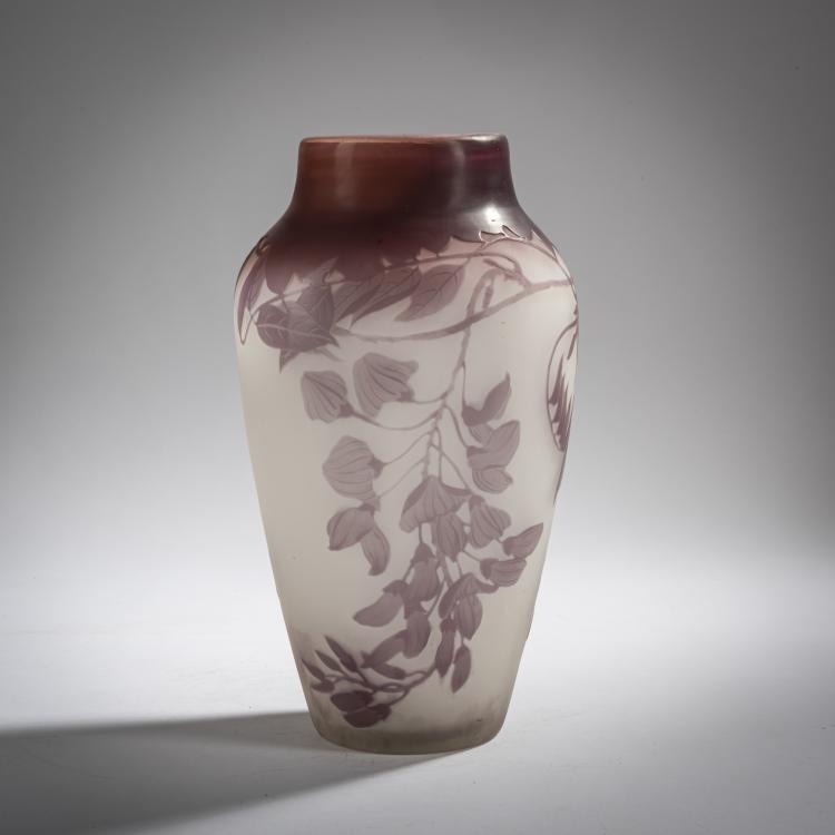 Hauptbild zu Objekt, 'Glycines' vase, 1905-08, Emile Gall&eacute;, Gall&eacute;, &Eacute;tablissements, Nancy, 156B 193
