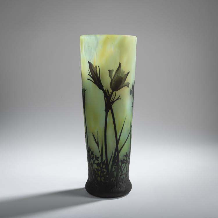 Hauptbild zu Objekt, Vase 'An&eacute;mones pulsatilles', 1913, Antonin Daum, Daum Fr&egrave;res, Nancy, 156B 160