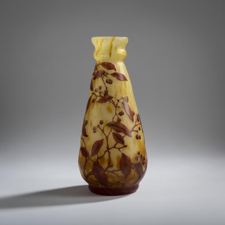 Hauptbild zu Objekt, 'Baies d'Aronia' vase, 1920s, Antonin Daum, Daum Fr&egrave;res, Nancy, 156B 168