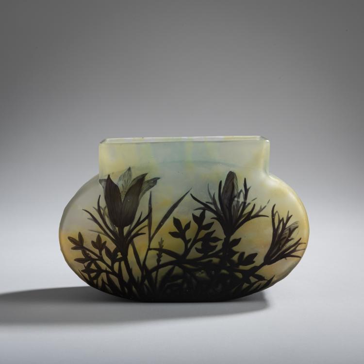 Hauptbild zu Objekt, 'An&eacute;mones pulsatilles' vase, 1913, Antonin Daum, Daum Fr&egrave;res, Nancy, 156B 161