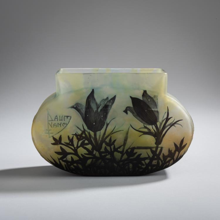 Bild 1 zu Objekt, 'An&eacute;mones pulsatilles' vase, 1913, Antonin Daum, Daum Fr&egrave;res, Nancy, 156B 161