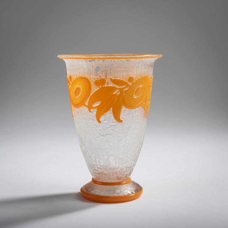 Bild 1 zu Objekt, 'Fleurs stylis&eacute;es' vase, 1922, Antonin Daum, Daum Fr&egrave;res, Nancy, 156B 169