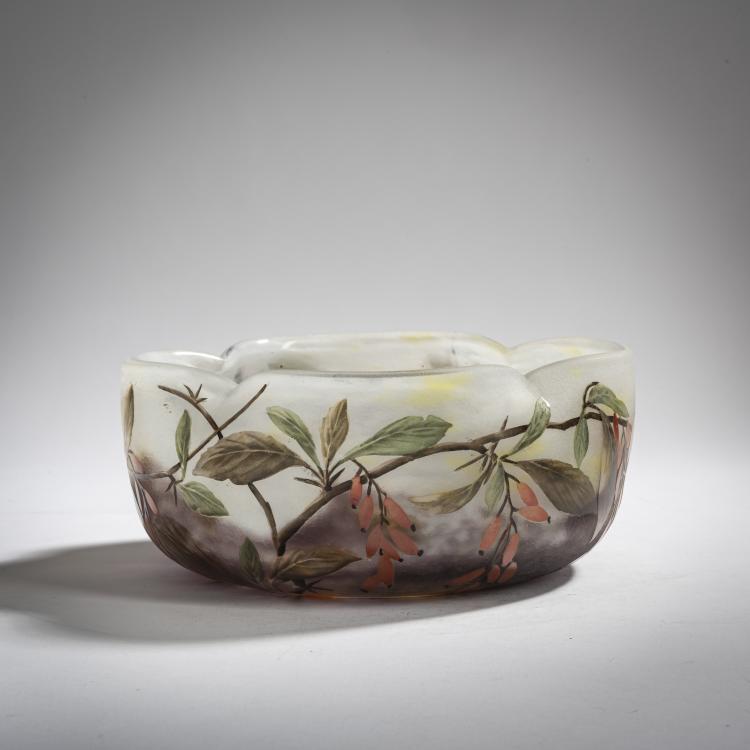 Hauptbild zu Objekt, '&Eacute;pine Vinette' bowl, c. 1910, Antonin Daum, Daum Fr&egrave;res, Nancy, 156B 154