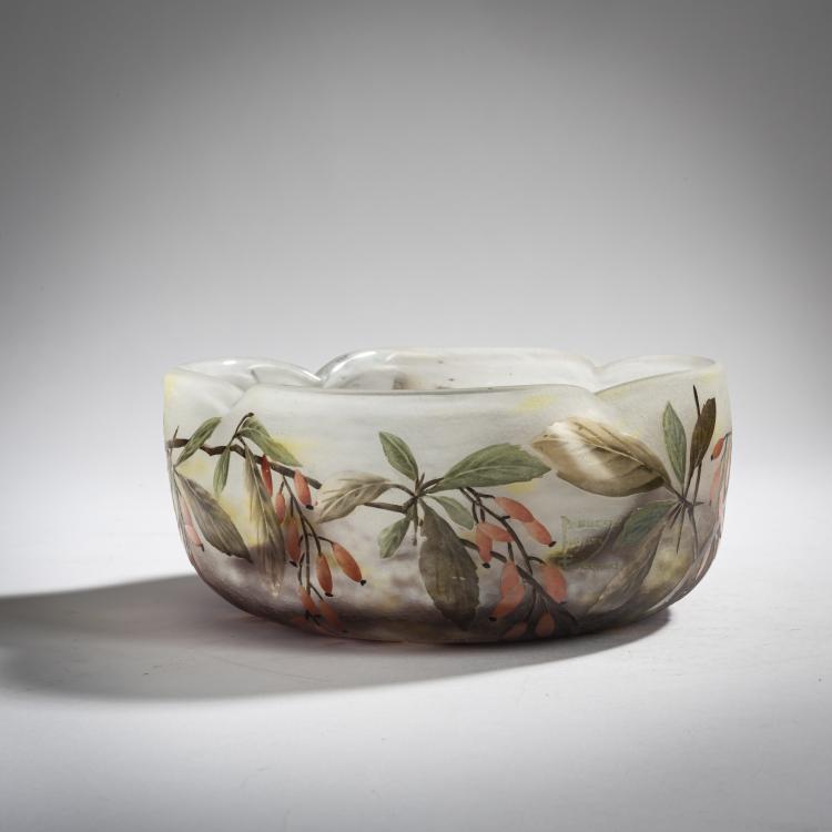 Bild 1 zu Objekt, '&Eacute;pine Vinette' bowl, c. 1910, Antonin Daum, Daum Fr&egrave;res, Nancy, 156B 154