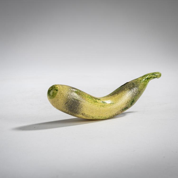 Hauptbild zu Objekt, 'Fruits et L&eacute;gumes', 'Courgette', 1920-25, Charles Schneider, Schneider, &Eacute;pinay-sur-Seine, 156B 275