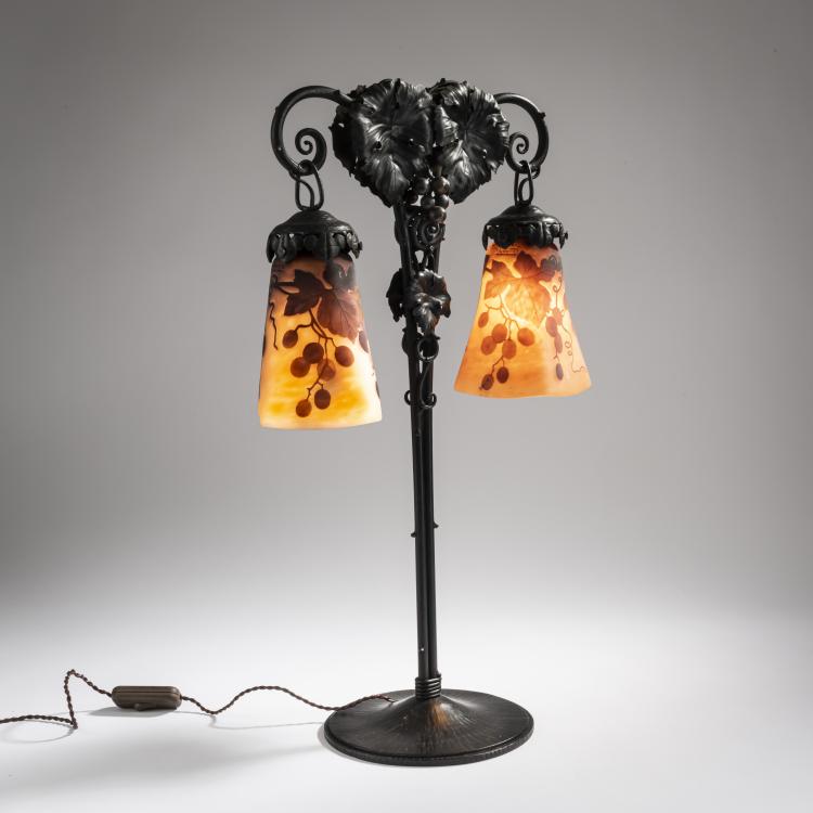 Bild 1 zu Objekt, Tischleuchte 'Vigne', um 1925, Muller Fr&egrave;res, Lun&eacute;ville, 156B 254