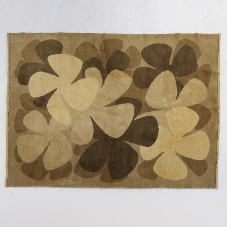 Hauptbild zu Objekt, 'Flower blossoms' carpet, c. 1965, Wolf Bauer (attributed), Deutschland, 157A 178