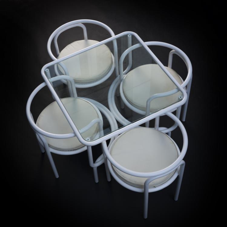 Bild 2 zu Objekt, 4 'Locus Solus' chairs and table, 1964, Gae Aulenti, Zanotta, Nova Milanese, 157B 452