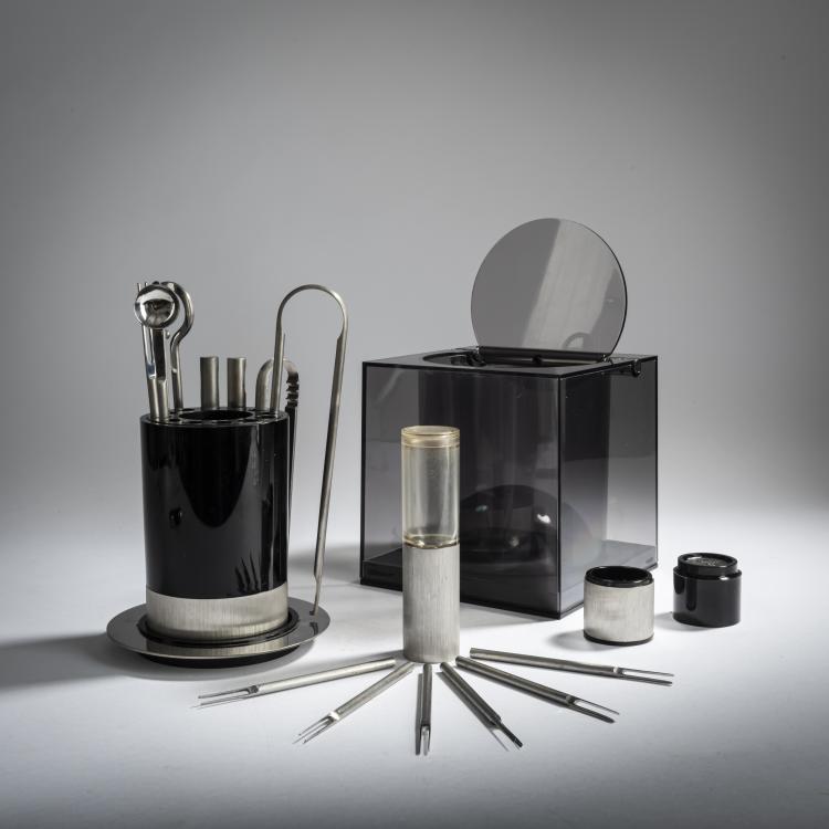 Hauptbild zu Objekt, Bar and cocktail set, 1970s, Franco Bettonica,Mario Melochi, Cini & Nils, Corsico, 158A 99