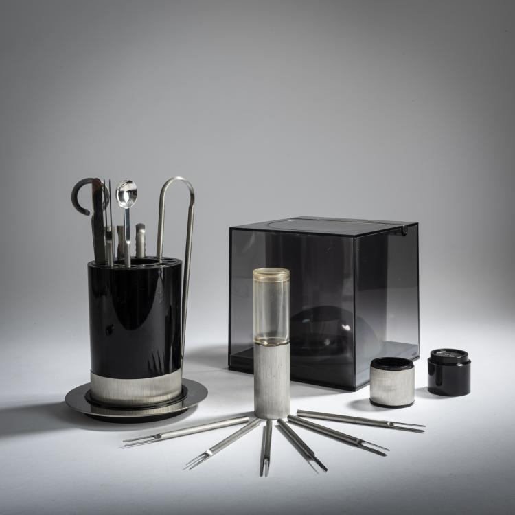 Bild 2 zu Objekt, Bar and cocktail set, 1970s, Franco Bettonica,Mario Melochi, Cini & Nils, Corsico, 158A 99