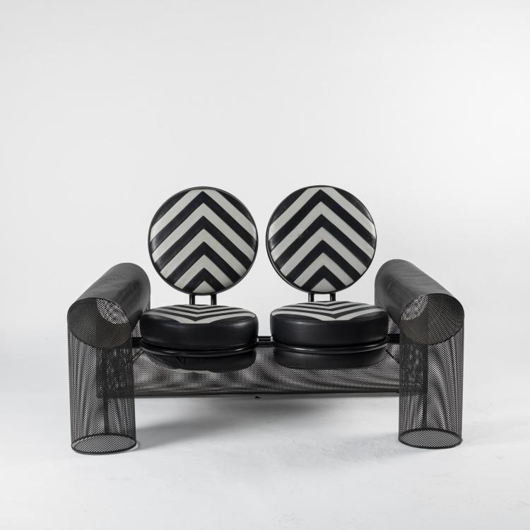 Hauptbild zu Objekt, 'Re e Regina' settee, 1985, Mario Botta, Alias, Mailand, 158A 293