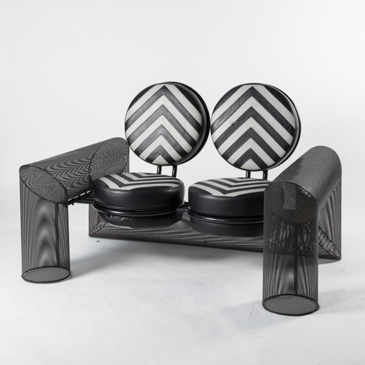 Bild 1 zu Objekt, 'Re e Regina' settee, 1985, Mario Botta, Alias, Mailand, 158A 293
