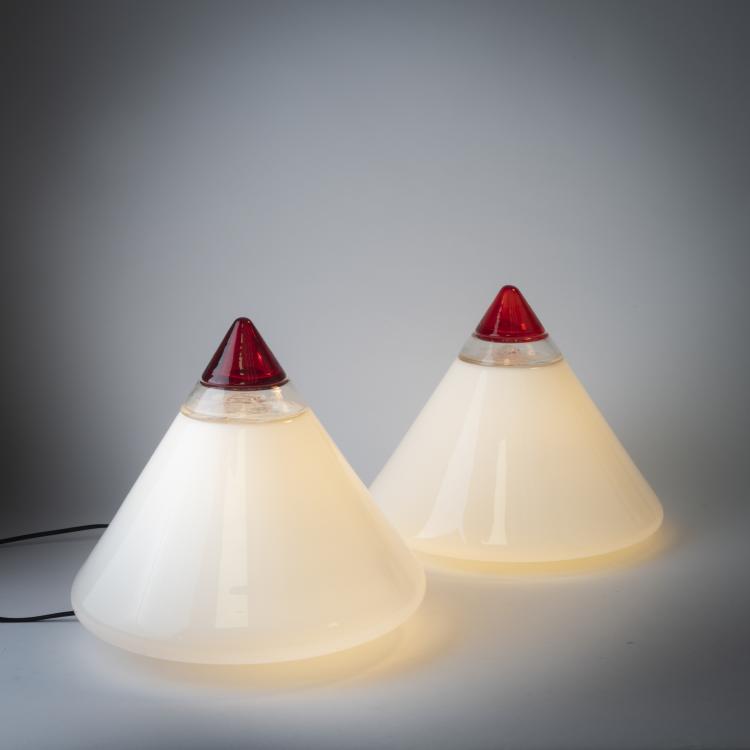 Bild 1 zu Objekt, Zwei Tischleuchten 'Rio', 1960er Jahre, Giusto Toso, Leucos, Mailand, 158A 177