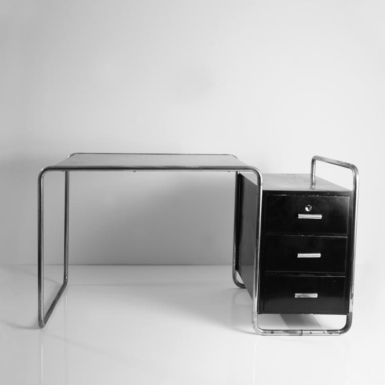 Hauptbild zu Objekt, 'B 65' (variation) writing desk, 1929/30, Marcel Breuer, Thonet, Frankenberg (zugeschrieben), 157A 32