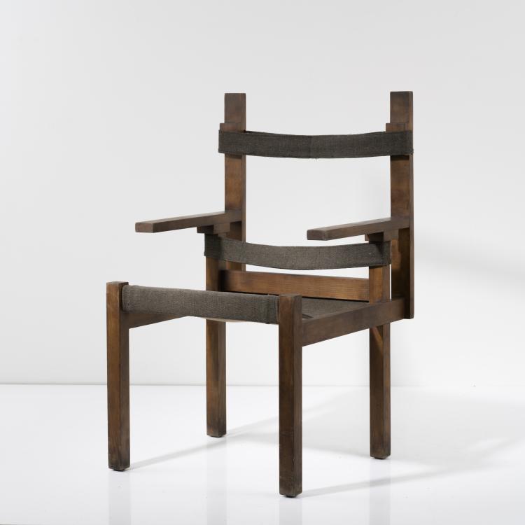 Hauptbild zu Objekt, 'ti 1a' wooden-slat chair, 1924, Marcel Breuer, Bauhaus, Weimar, 157A 23