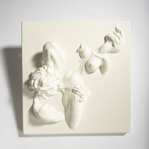 Relief plate with erotic motif, c. 1975