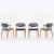 4 'M 42' chairs, 1960s
