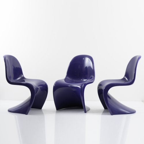 Three 'Panton' chairs, 1962/67