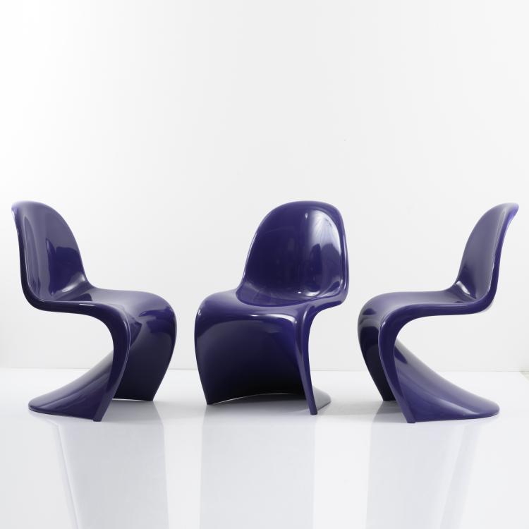 Hauptbild zu Objekt, Three 'Panton' chairs, 1962/67, Verner Panton, Herman Miller Fehlbaum Production, Weil am Rhein, 157B 433