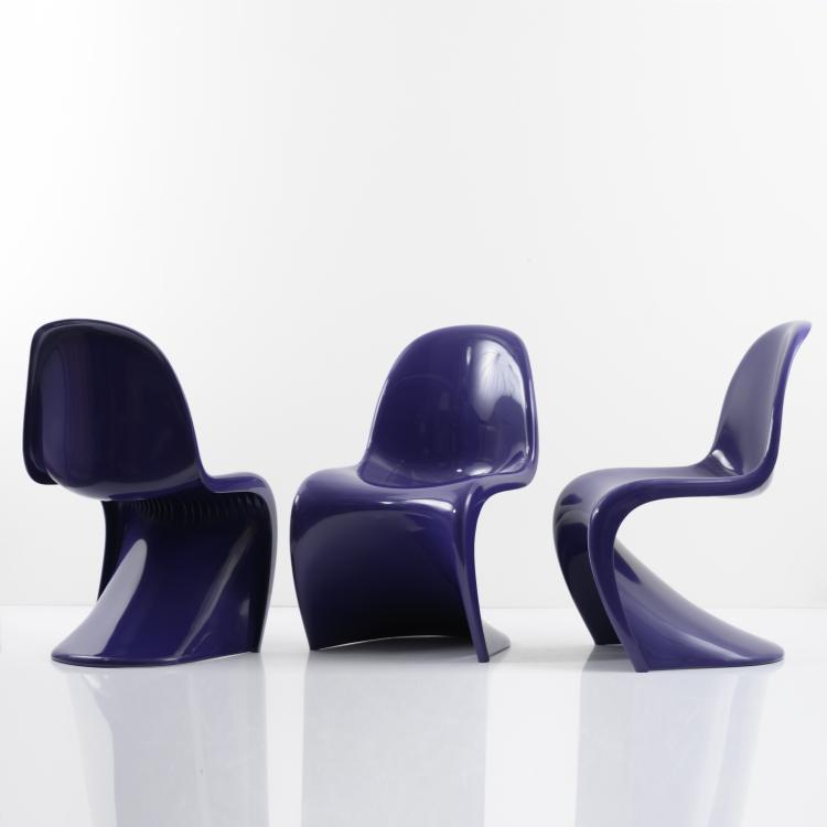 Bild 2 zu Objekt, Three 'Panton' chairs, 1962/67, Verner Panton, Herman Miller Fehlbaum Production, Weil am Rhein, 157B 433