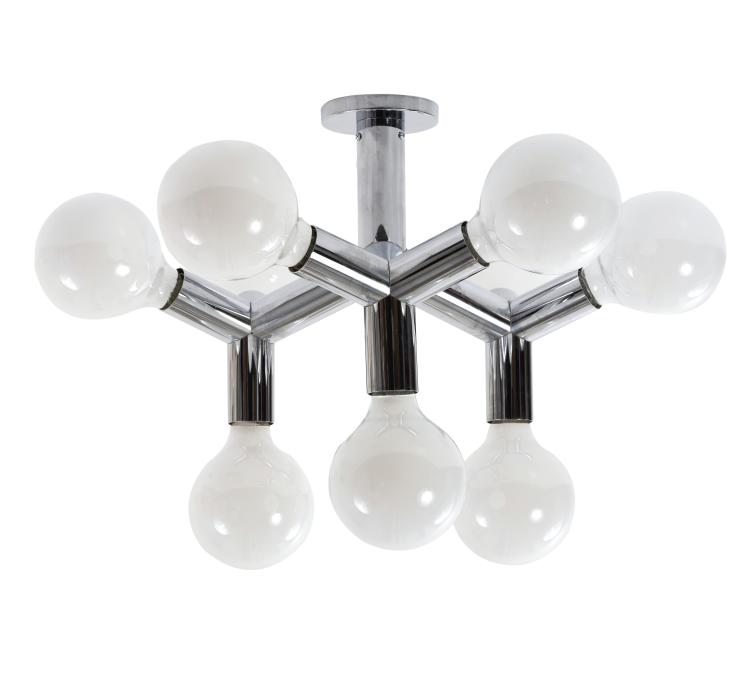 Hauptbild zu Objekt, '9 DL' ceiling light, c. 1974, Kalmar Franken KG, 157A 198