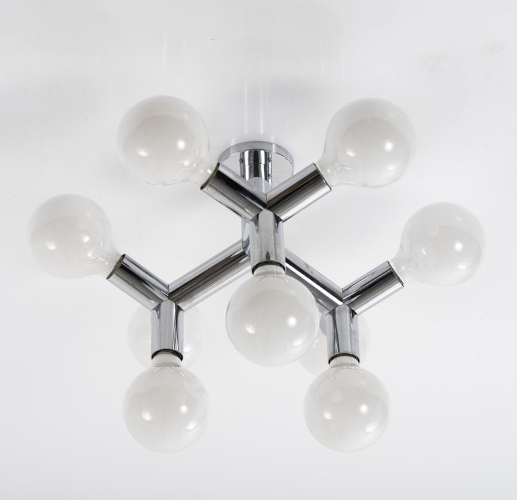 Bild 1 zu Objekt, '9 DL' ceiling light, c. 1974, Kalmar Franken KG, 157A 198