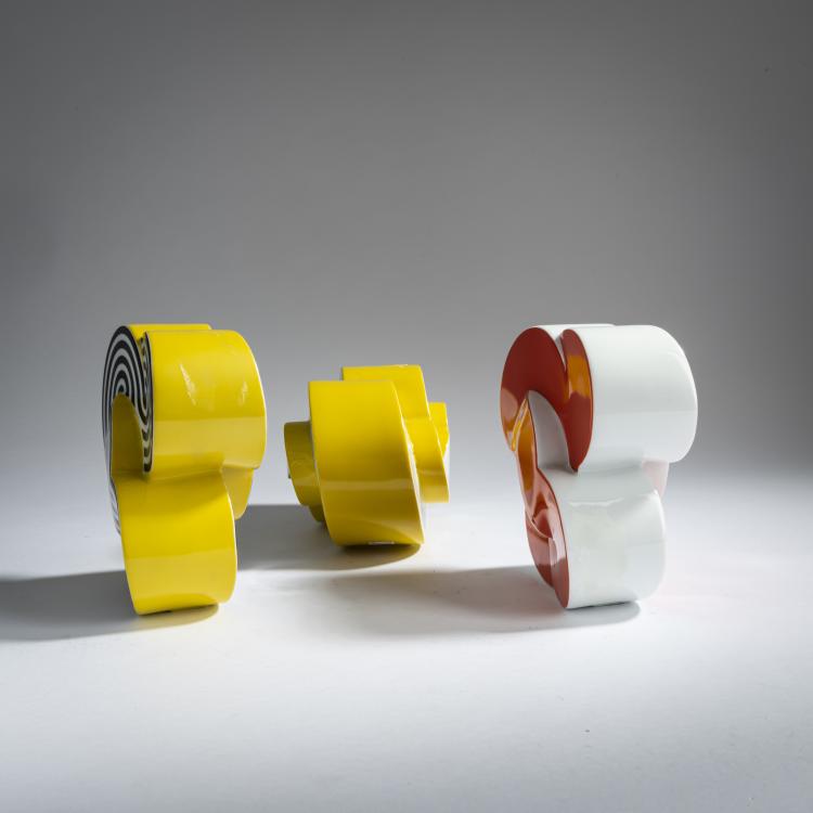 Bild 1 zu Objekt, Drei kleine Porzellan-Objekte, 1970-1980, Natale Sapone, Rosenthal Studio-Linie, Selb, 160C 493