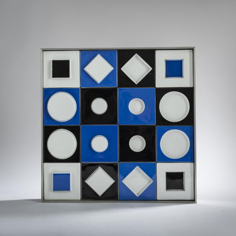 Hauptbild zu Objekt, Wall relief, c. 1973, Victor Vasarely, Rosenthal Studio Linie, Selb, 157C 634