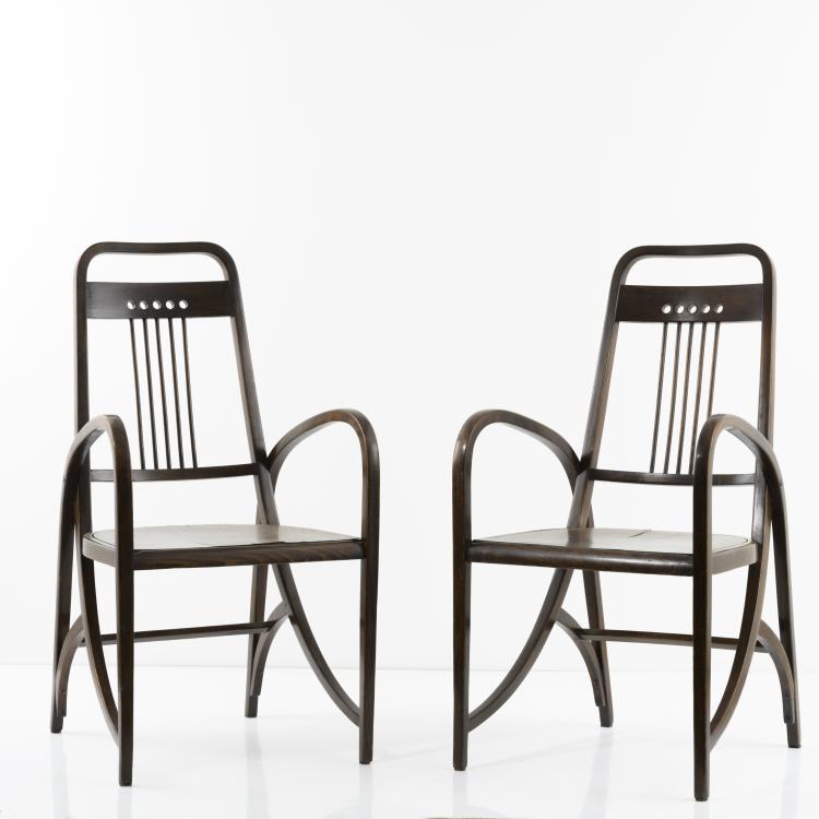 Hauptbild zu Objekt, 2 '511' armchairs, c. 1904, Thonet, Wien, 157B 223
