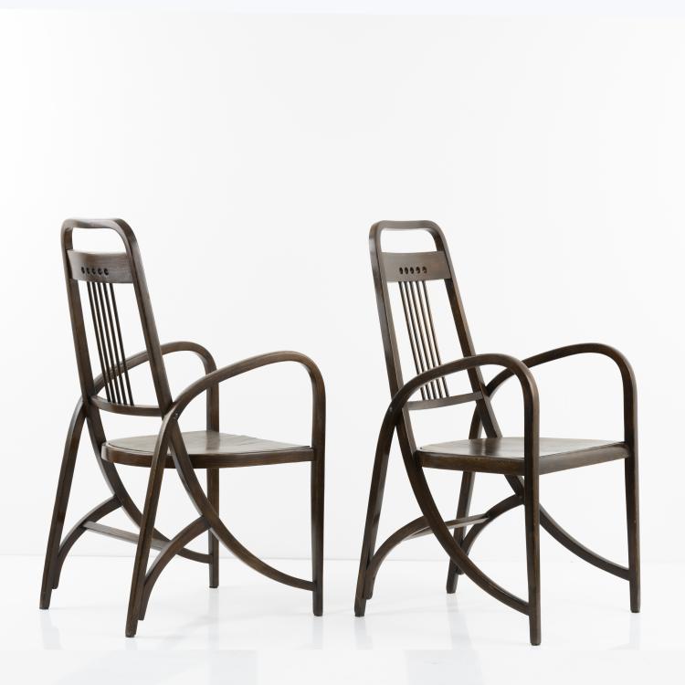 Bild 3 zu Objekt, 2 '511' armchairs, c. 1904, Thonet, Wien, 157B 223