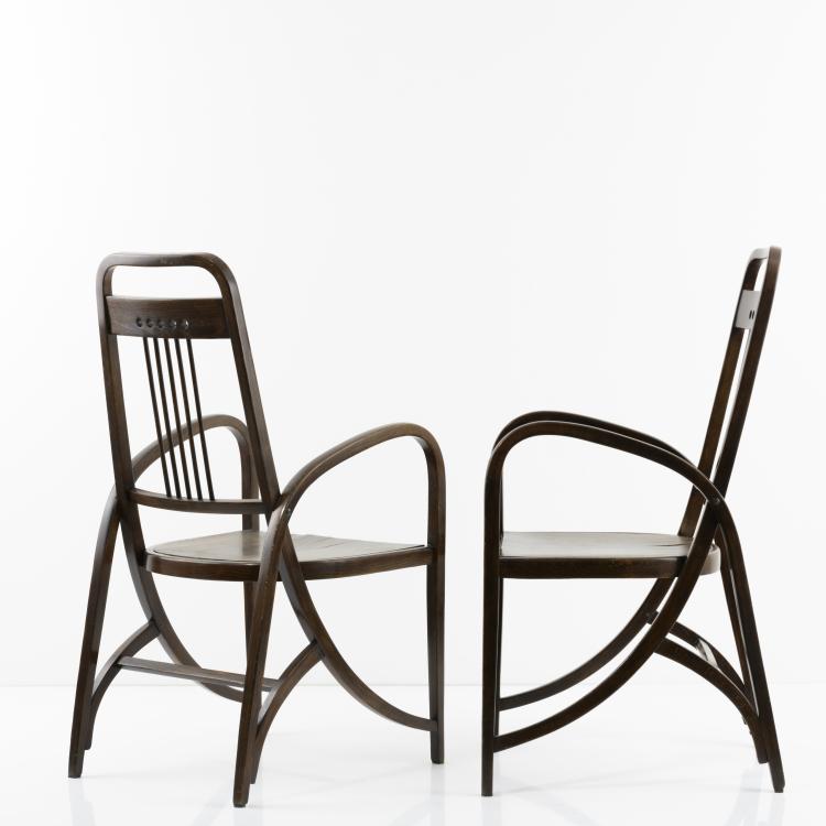 Bild 4 zu Objekt, 2 '511' armchairs, c. 1904, Thonet, Wien, 157B 223