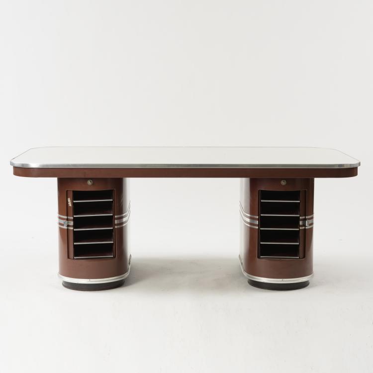Bild 1 zu Objekt, 'Berlin' - 'Rundform' desk, c. 1954, Mauser-Werke, Waldeck, 157A 154