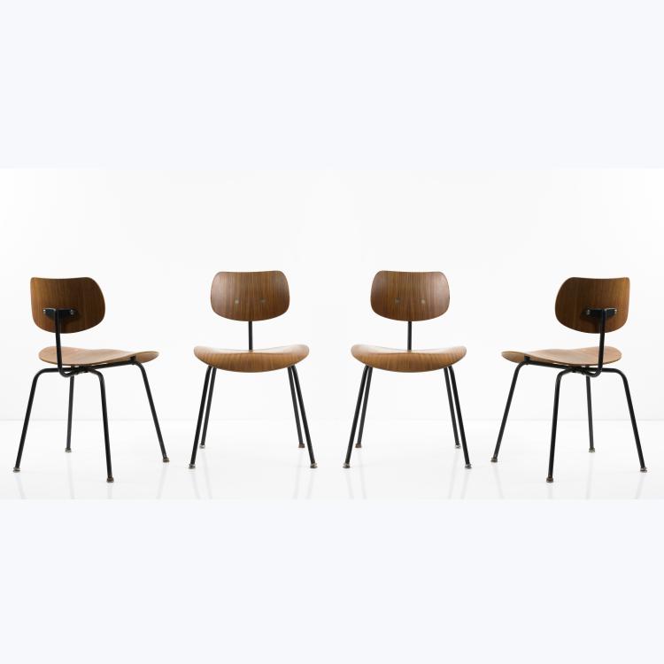 Hauptbild zu Objekt, 4 'SE 68' chairs, 1951, Egon Eiermann, Wilde & Spieth, Esslingen, 157A 146