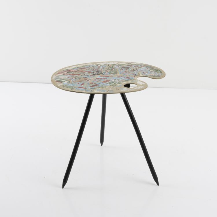 Bild 1 zu Objekt, 'Brussels World Fair 1958' occasional table, c. 1958, Lucien De Roeck, Bois Manu, Belgien., 157B 336
