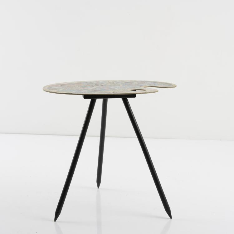 Bild 2 zu Objekt, 'Brussels World Fair 1958' occasional table, c. 1958, Lucien De Roeck, Bois Manu, Belgien., 157B 336