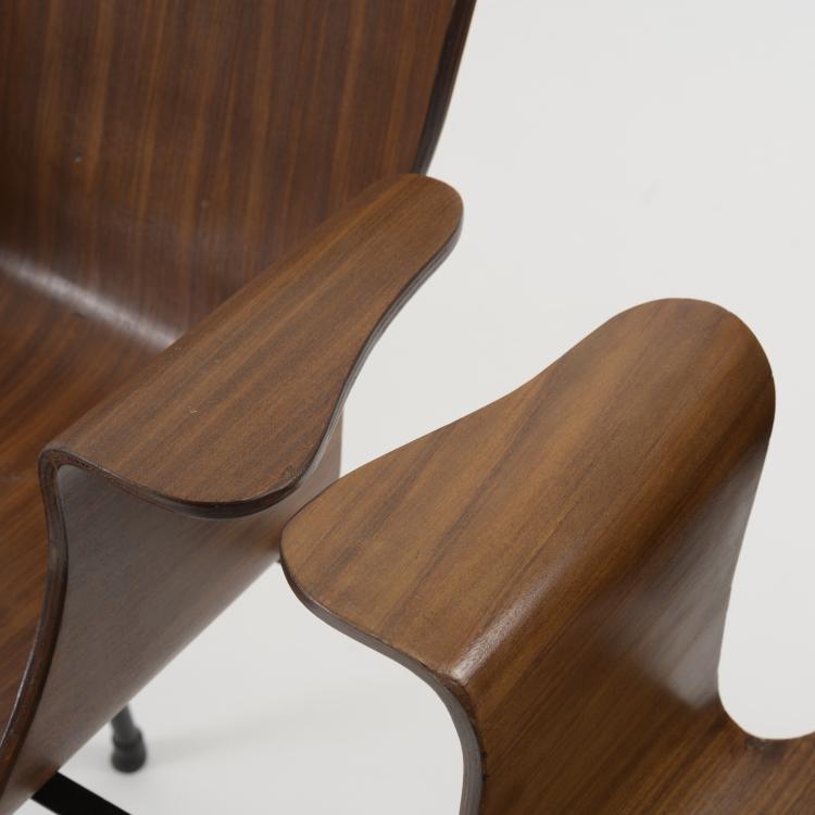 Bild 4 zu Objekt, Three-seater bench, c. 1958, Carlo Ratti (attributed), Italien, 157B 335