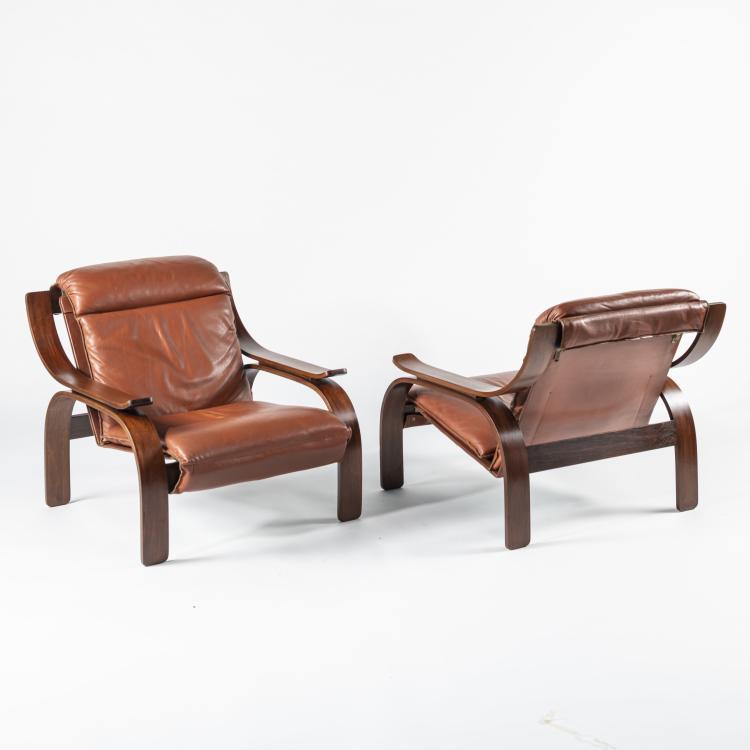 Bild 2 zu Objekt, 2 'Woodline' armchairs, 1964, Marco Zanuso, Arflex, Mailand, 158A 142
