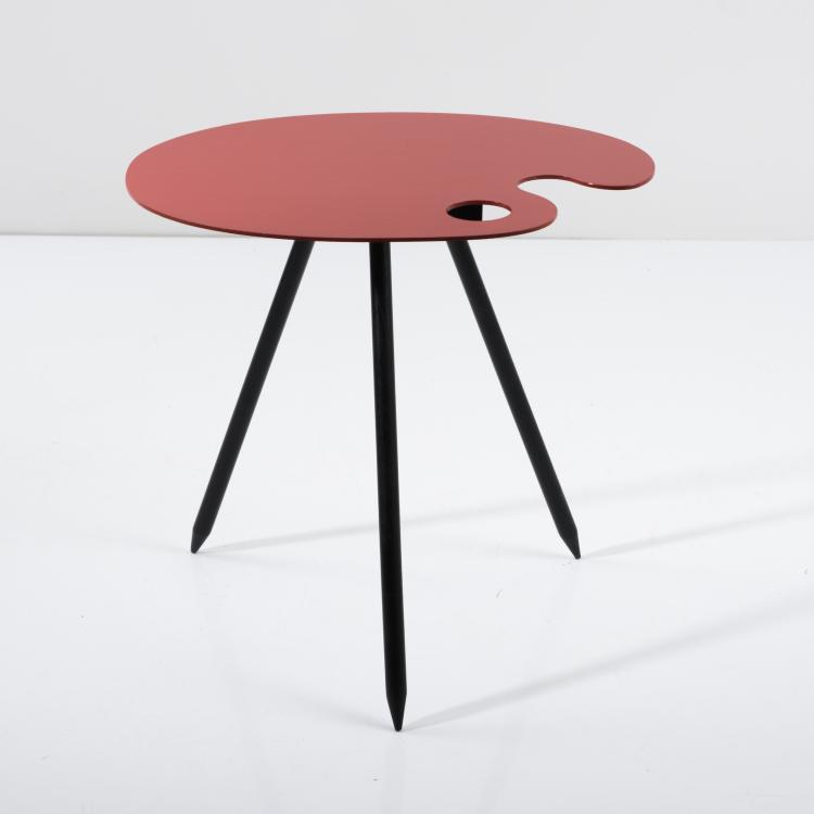 Hauptbild zu Objekt, 2 'Palette' end tables, c. 1958, Lucien De Roeck, Belgien, 158B 430