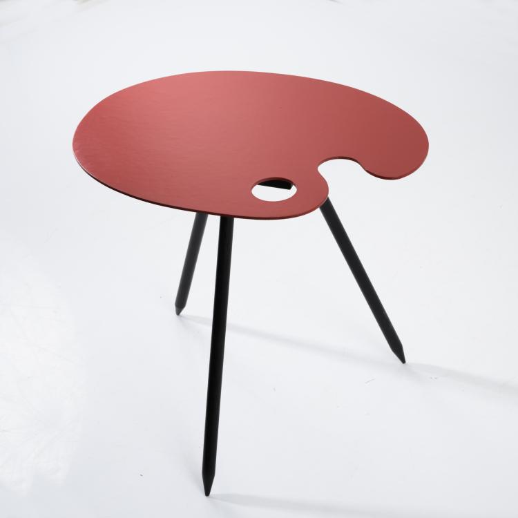 Bild 2 zu Objekt, 2 'Palette' end tables, c. 1958, Lucien De Roeck, Belgien, 158B 430