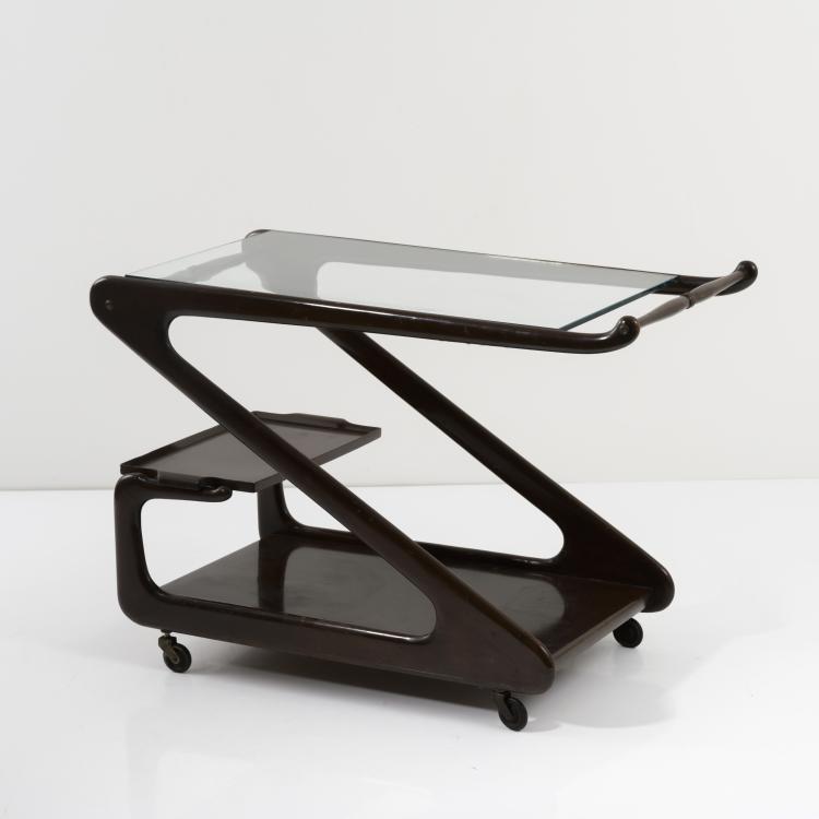 Hauptbild zu Objekt, Serving cart, c. 1955, Guglielmo Ulrich (attributed), Italien, 158A 50