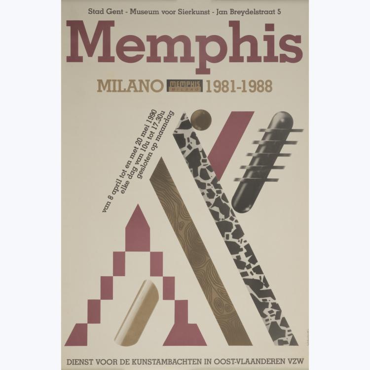 Bild 2 zu Objekt, 3 posters, 1980s, Martine Bedin,Matteo Thun, Memphis, Mailand, 158A 118