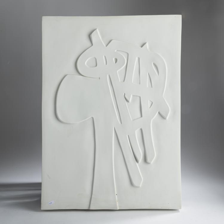 Hauptbild zu Objekt, 'T&ecirc;te', 1968, &Eacute;tienne Hajd&uacute;, Rosenthal Relief Reihe., 157C 617