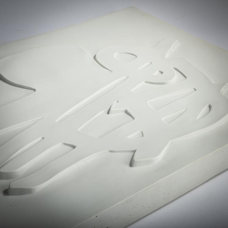 Bild 1 zu Objekt, 'T&ecirc;te', 1968, &Eacute;tienne Hajd&uacute;, Rosenthal Relief Reihe., 157C 617