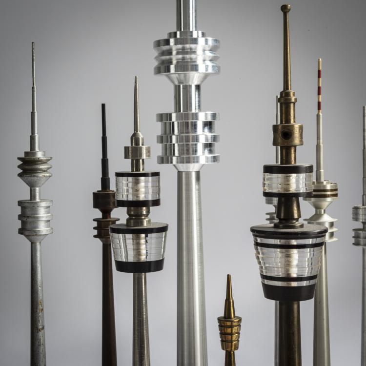 Bild 1 zu Objekt, 20 TV tower models 'Munich' et al., 1960-2000s, Deutschland, et al., 157B 403