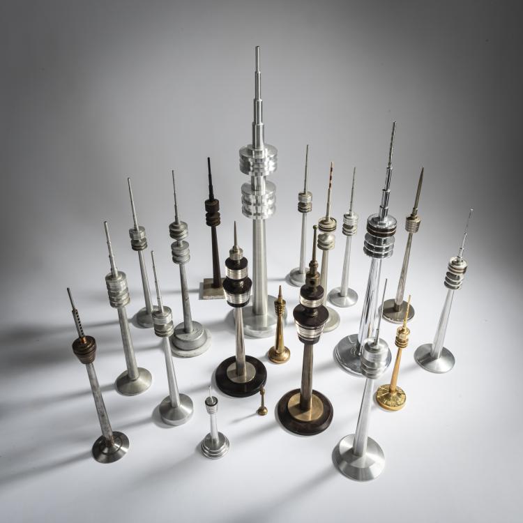Bild 3 zu Objekt, 20 TV tower models 'Munich' et al., 1960-2000s, Deutschland, et al., 157B 403