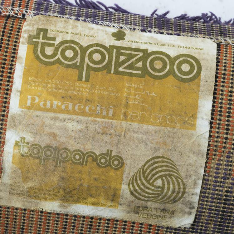 Bild 1 zu Objekt, 'Tapipardo' carpet, 1970, Guido Drocco,Roberto Gabetti,Aimaro Isola,Luciano Re, Arbo, Turin; Paracchi Turin, 158A 230