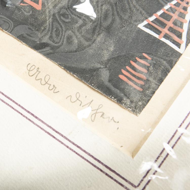 Bild 2 zu Objekt, 10 Entw&uuml;rfe und Skizzen f&uuml;r Textilien und Tapeten, 1930-35, Ada Discher, 160A 62