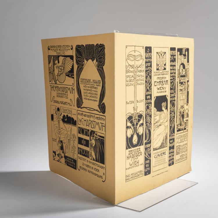 Hauptbild zu Objekt, Advertisment for 'Ver Sacrum', Koloman Moser, Breitkopf & H&auml;rtel, 159C 672