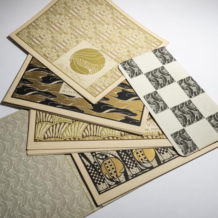 Bild 3 zu Objekt, Portfolio 'Flaechen Schmuck', 1901/02, Koloman Moser, 160A 50