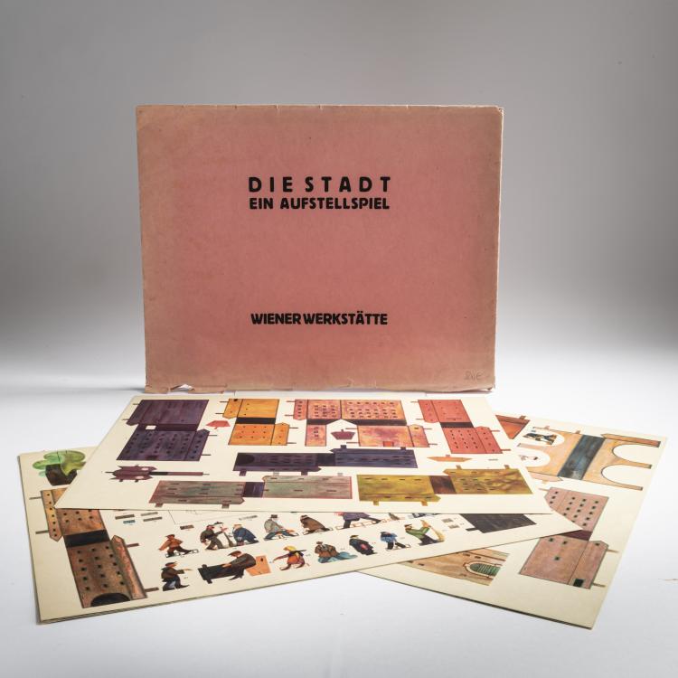 Hauptbild zu Objekt, 'Die Stadt - ein Aufstellspiel', um 1918, Dagobert Peche, Wiener Werkst&auml;tte, 160A 60